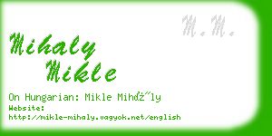 mihaly mikle business card